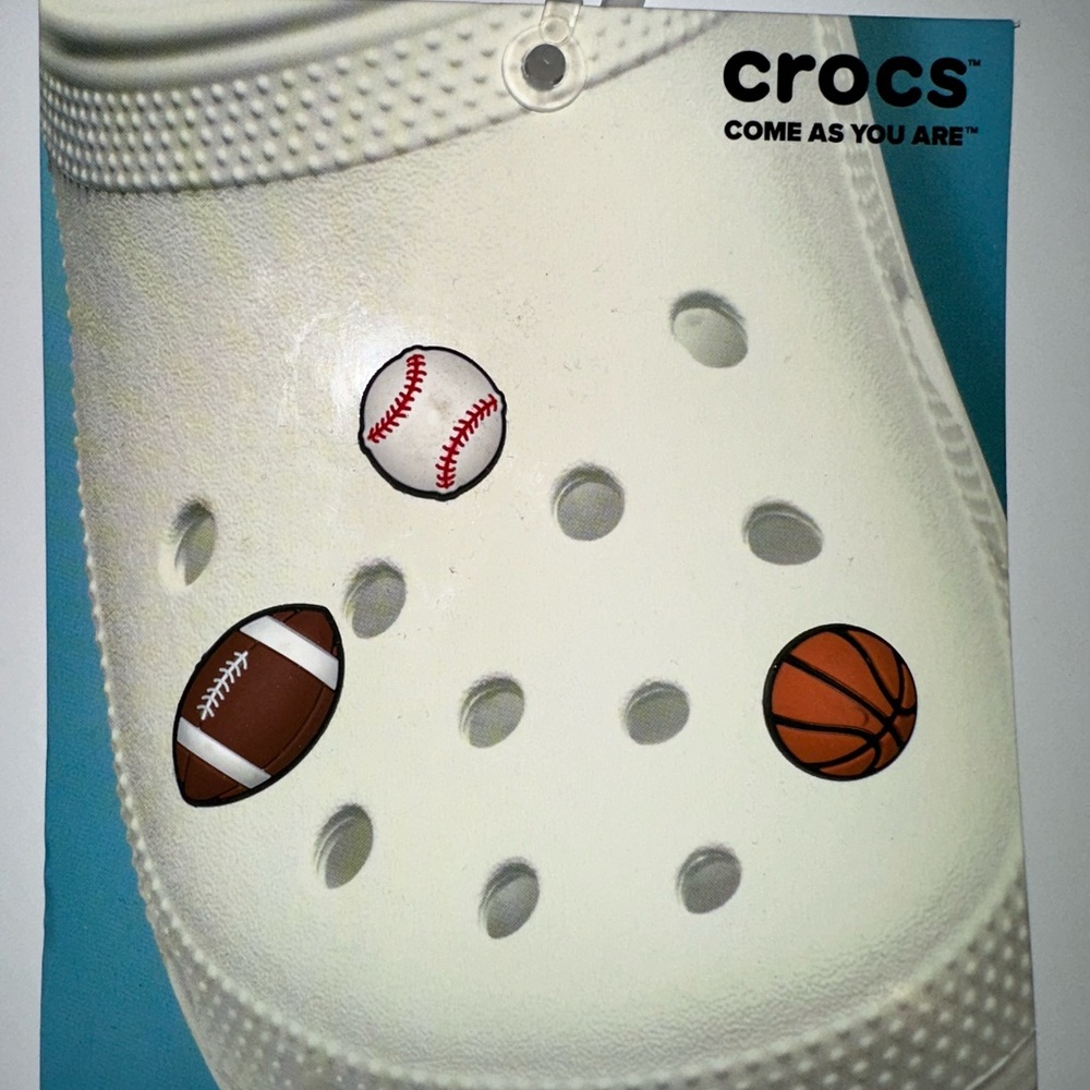 CROCS Classic White with Sports Charms